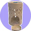 Brûleur forêt avec fondant et bougie fond violet..webp