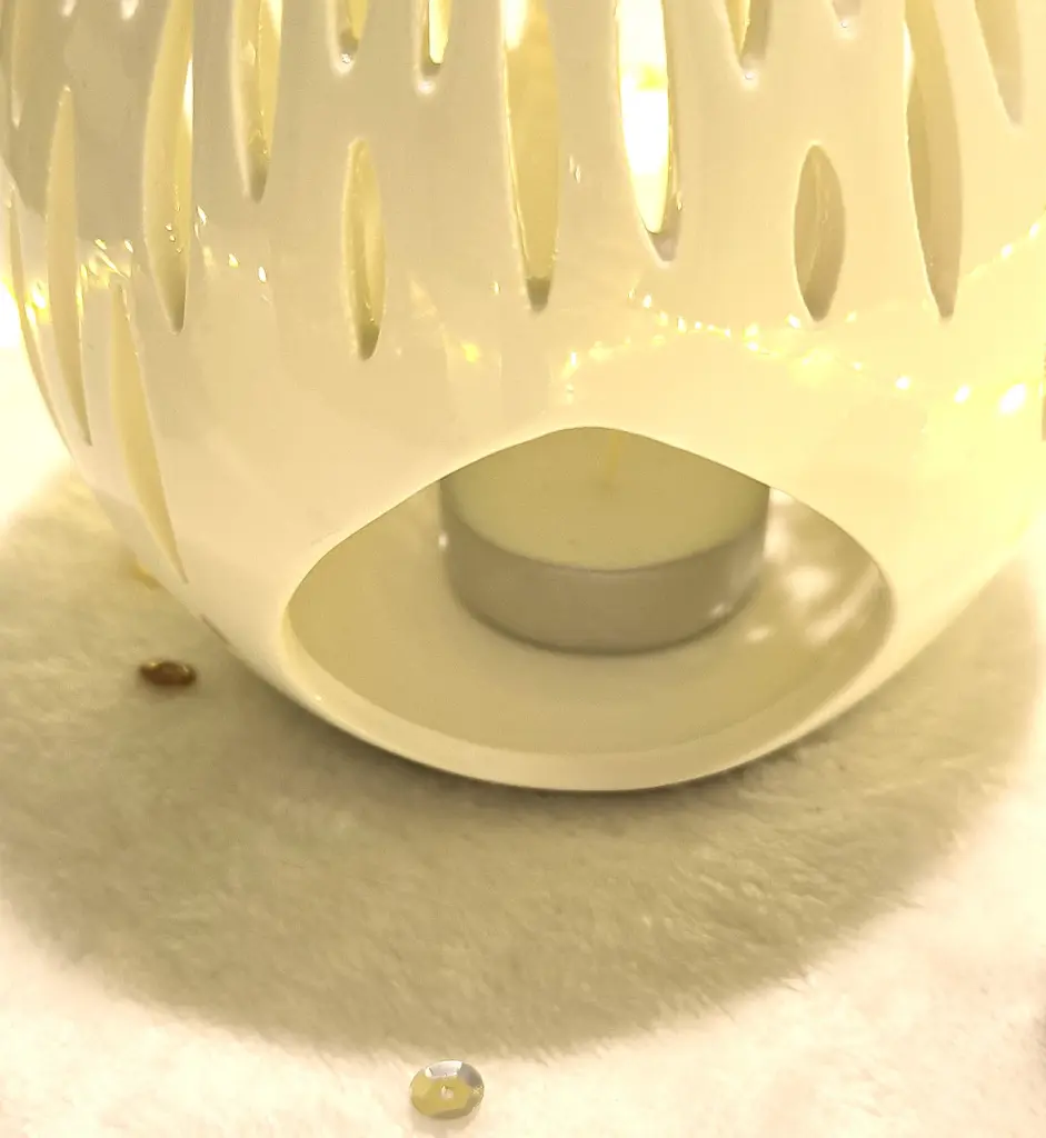 Brûle Parfum Céramy Ovali – Bougeoir en Céramique Laquée Blanc – vu de dos Diffusion Cires Parfumées, Huiles Essentielles .webp