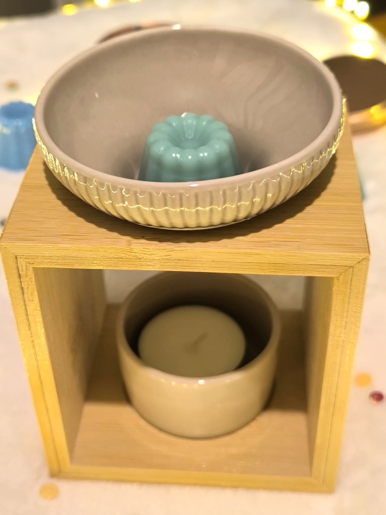 Brûleur Cire Parfumée et Fondant Parfumée Yona – Gamme Naturea en Bambou et Céramique – Matériaux Naturels de Qualité, vu de dessus.jpg