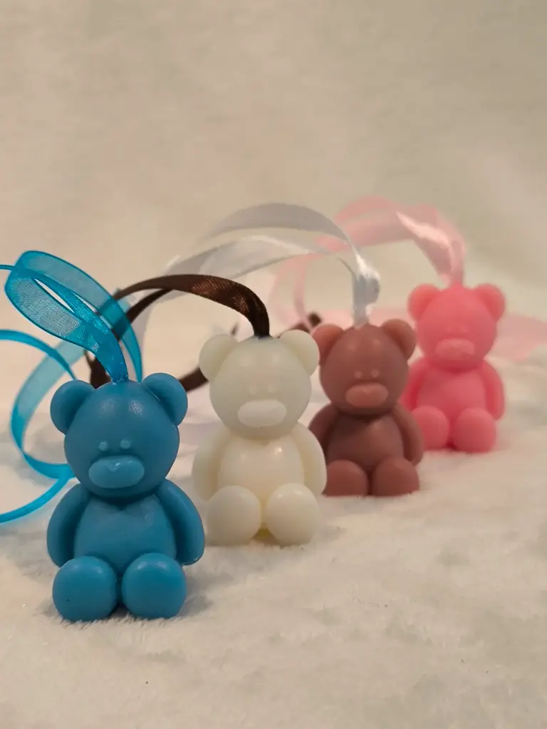 Suspensions parfumées "Nounours" à l'adoucissant (pour une commande de plus de 15 pièces, merci de me contacter) (Bleu)