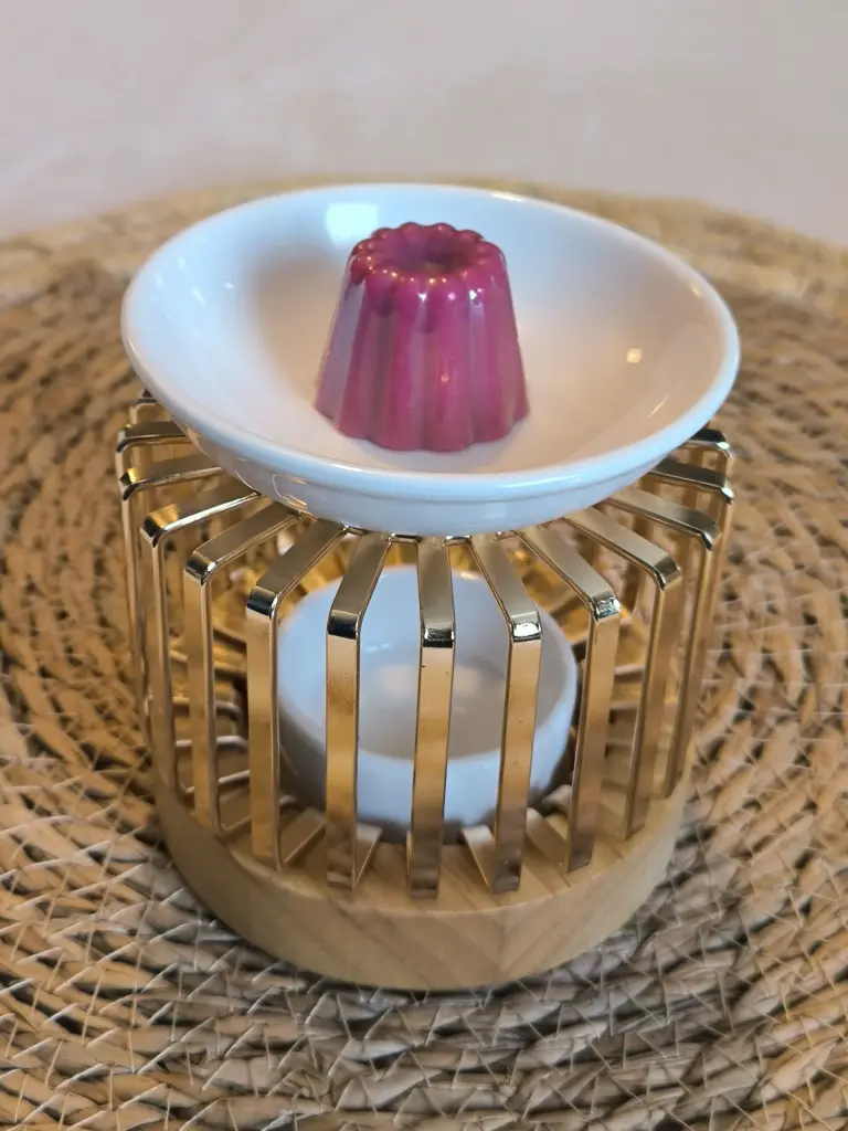 Brûle-Parfum Aero - Mariage Métal Céramique et Bois