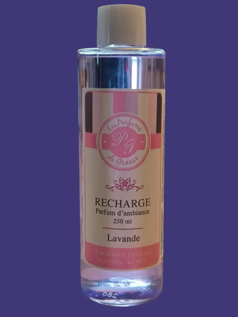 Parfum d'Ambiance-Recharge diffuseur 250 ml -Lavande "OFFERT un diffuseur par capillarité" (voir photo) fin de série